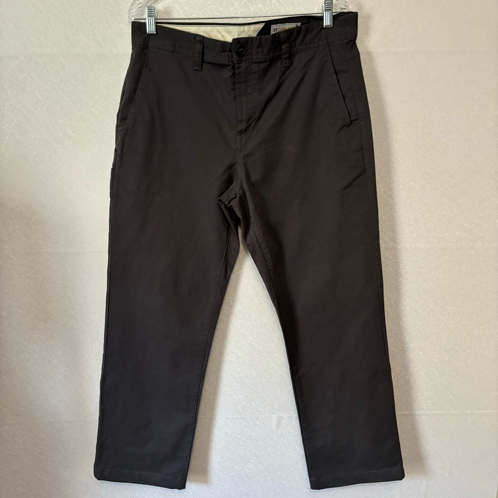 Volcom Gray Straight Leg Pants Men's Size 33